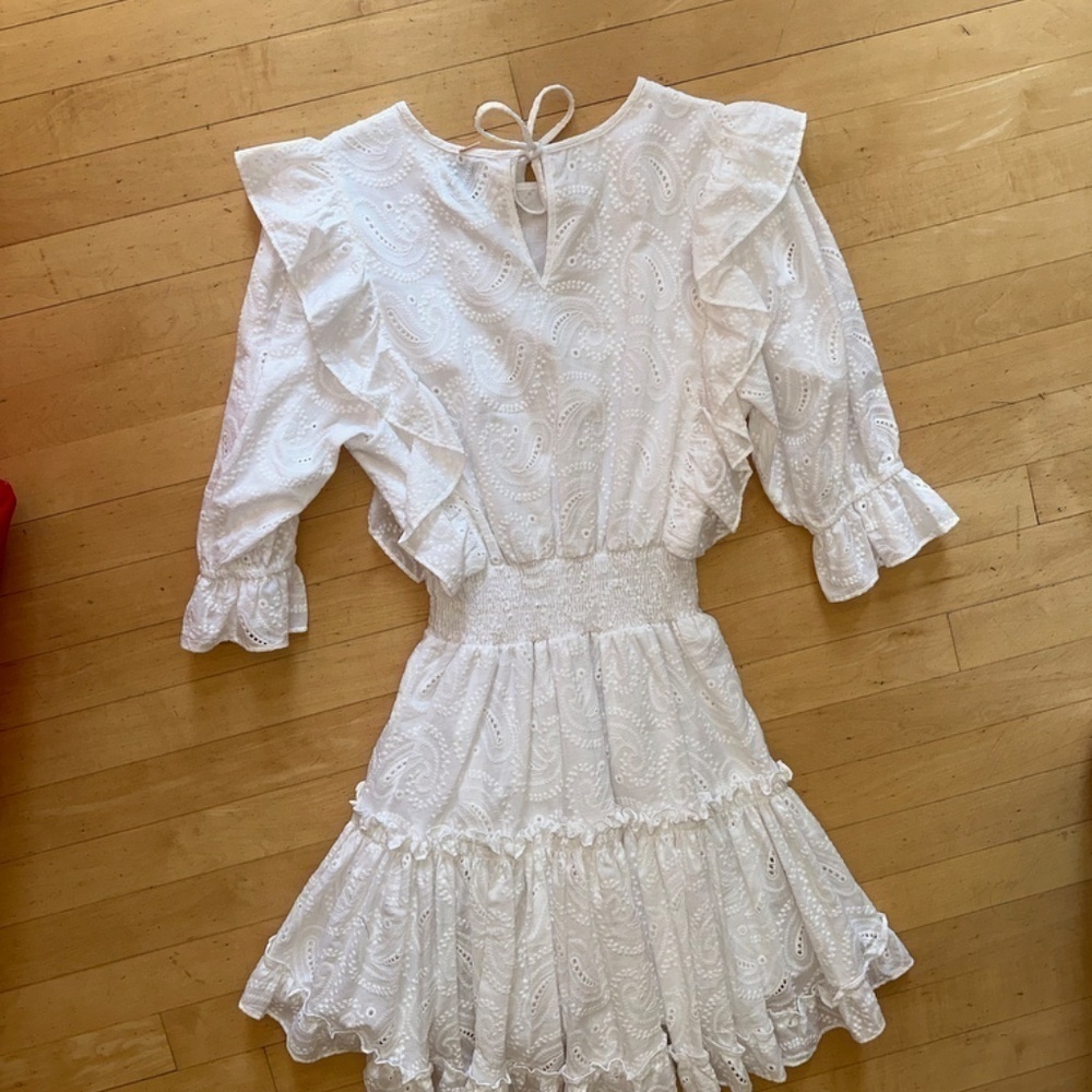 Anthropologie MISA Los Angeles Doutzen Eyelet dress, Med. L903 - Picture 4 of 9